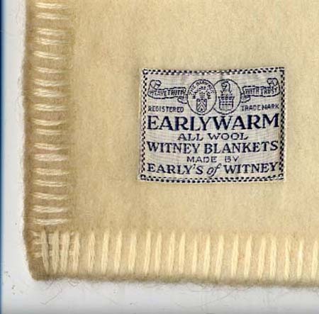 'Earlywarm' brand blanket made by Charles Early and Co. Ltd, 20th century.