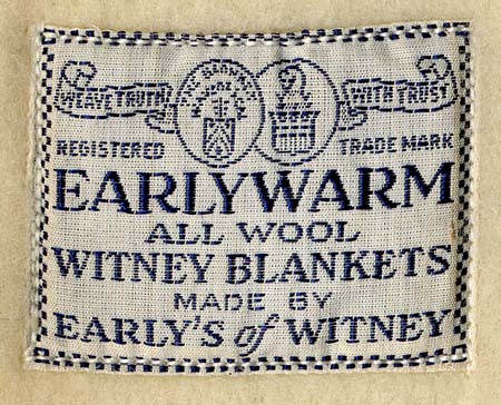 'Earlywarm' brand blanket label.