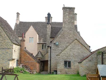 Cogges Manor Farm, view from the rear showing the dairy (to the left).