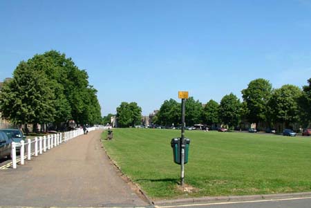 Church Green looking north from the church.