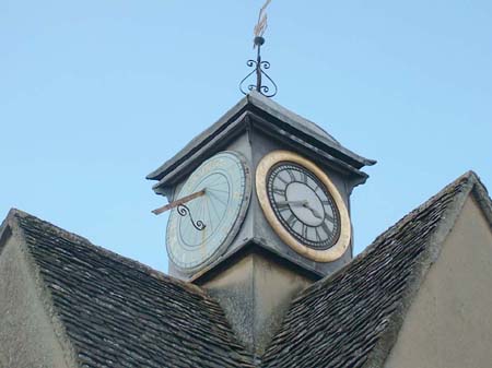 Witney Buttercross - the clock turret bequeathed by William Blake in 1683.